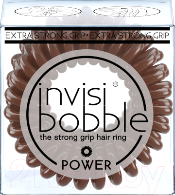 

Набор резинок для волос Invisibobble, Power Pretzel Brown