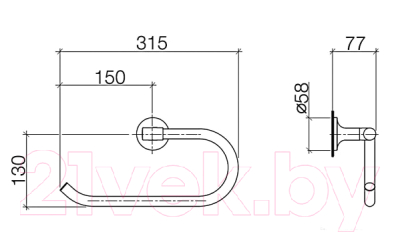 Кольцо для полотенца Villeroy & Boch LaFleur 83 200-955-00