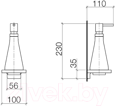 Дозатор для жидкого мыла Villeroy & Boch LaFleur 83 430 955-00