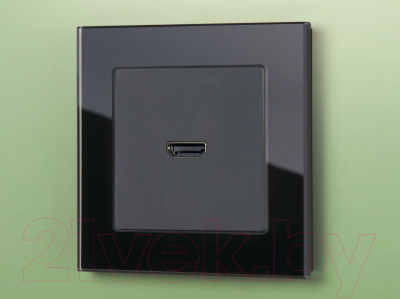 Рамка для выключателя Werkel Favorit WL01-Frame-01 / a031797 (черный)