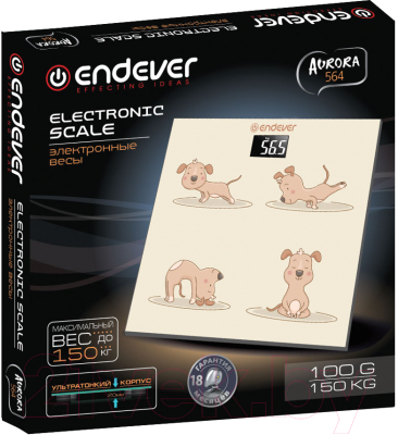 Напольные весы электронные Endever Aurora 564