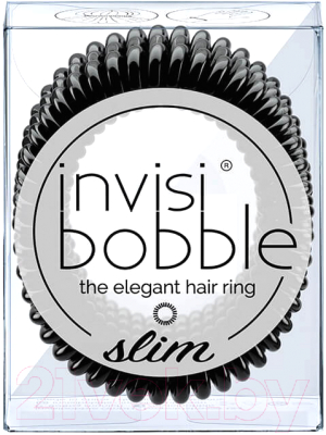 Набор резинок для волос Invisibobble Slim True Black