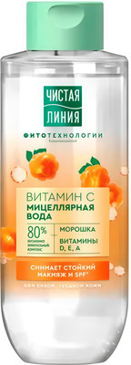 Мицеллярная вода Чистая Линия с витамином С (400мл) - 