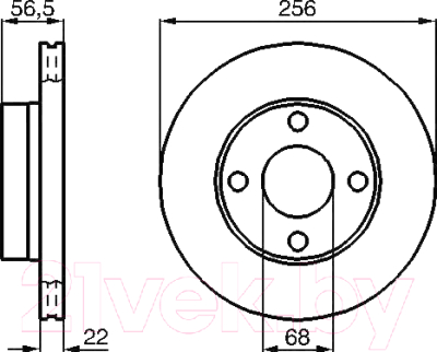 

Тормозной диск Bosch, 0986478550
