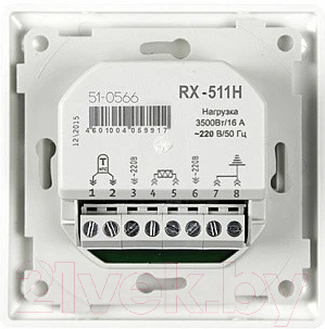 Терморегулятор для теплого пола Rexant RX-511H / 51-0566 (белый)