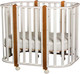 Детская кроватка Incanto Nuvola Lux / KR-0106/0 (маятник, белый/бук) -
