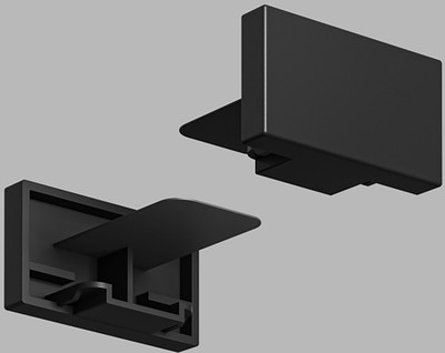 Заглушка для шинопровода Denkirs DK Track Black TR1107-BK - 