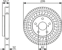Тормозной диск Bosch 0986479T38