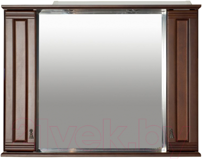 Шкаф с зеркалом для ванной Misty Рим 105 / П-Рим03105-80252Ш