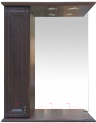 Шкаф с зеркалом для ванной Misty Рим 65 L / П-Рим03065-8025Л