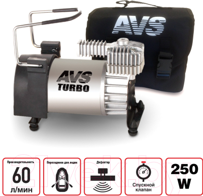 Автомобильный компрессор AVS Turbo KS 600 / 80503