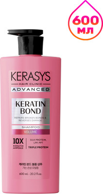 Шампунь для волос KeraSys Advanced Keratin Bond Сила и объем (600мл) - 