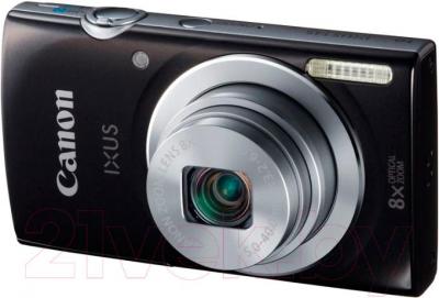 Компактный фотоаппарат Canon Ixus 145 (черный) - общий вид