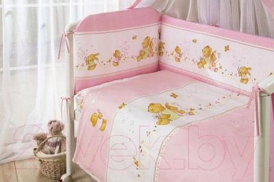 Комплект постельный для малышей Perina Фея Ф3-01.3 (лето розовый)