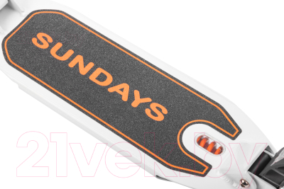 Самокат городской Sundays SA-401-1 (белый с оранжевым)
