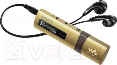 MP3-плеер Sony NWZ-B183N (4Gb, золото) - с наушниками