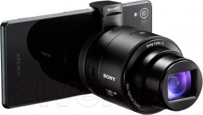 Внешняя камера для смартфона Sony Cyber-shot DSC-QX30B - подключение к смартфону