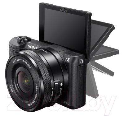 Беззеркальный фотоаппарат Sony ILC-E5100LB - поворотный экран