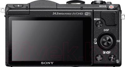 Беззеркальный фотоаппарат Sony ILC-E5100LB - вид сзади