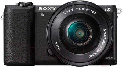 Беззеркальный фотоаппарат Sony ILC-E5100YB - вид спереди