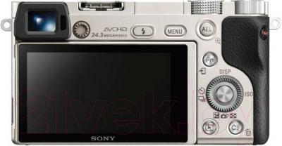 Беззеркальный фотоаппарат Sony ILC-E6000LW - вид сзади
