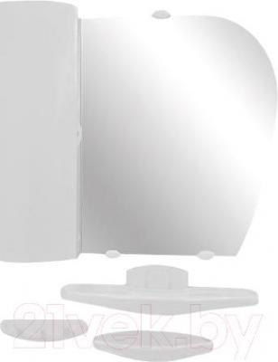 Комплект мебели для ванной Белпласт с417-2830 (белый, левосторонний) - общий вид