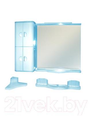 Комплект мебели для ванной Белпласт Элегант с319-2830 (голубой)