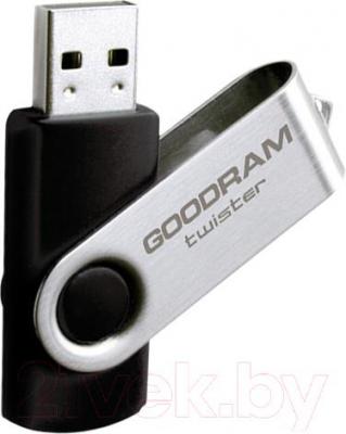 Usb flash накопитель Goodram Twister Black 4GB (PD4GH2GRTSKR9) - общий вид