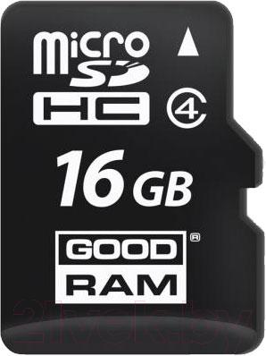 Карта памяти Goodram microSHDC class 4 16GB (SDU16GHCGRR10) - общий вид