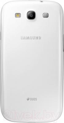 Смартфон Samsung Galaxy S III Duos / I9300I (белый) - вид сзади