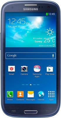 Смартфон Samsung Galaxy S III Duos / I9300I (синий) - общий вид