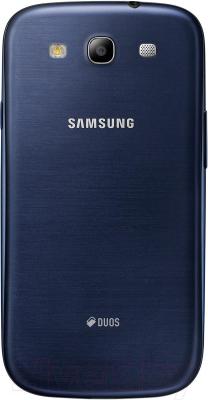 Смартфон Samsung Galaxy S III Duos / I9300I (синий) - вид сзади