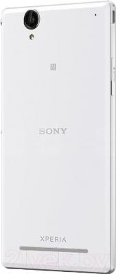 Смартфон Sony Xperia T2 Ultra / D5303 (белый) - вид сзади
