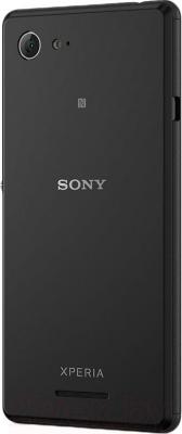 Смартфон Sony Xperia E3 Dual / D2212 (черный) - вид сзади