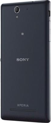 Смартфон Sony Xperia C3 Dual / D2502 (черный) - вид сзади