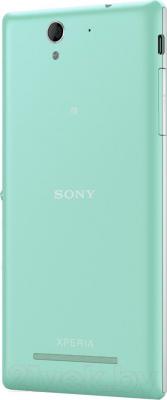 Смартфон Sony Xperia C3 Dual / D2502 (мята) - вид сзади