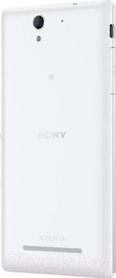 Смартфон Sony Xperia C3 Dual / D2502 (белый) - вид сзади
