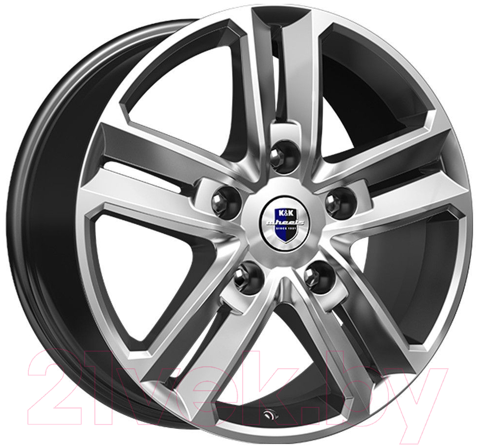 Литой диск K&K Backfire (КС763) 18x8" 5x114.3мм DIA 67.1мм ET 45мм (Дарк платинум)