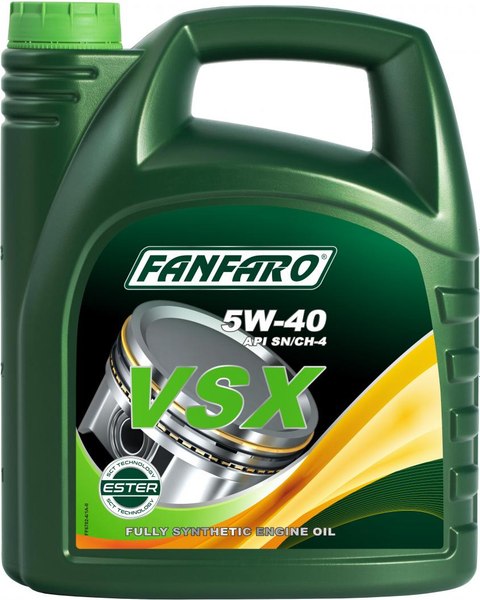Моторное масло Fanfaro VSX 5W40 SN/CH-4 / FF6702-5 (5л)