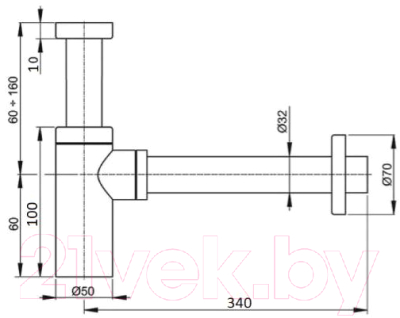 Сифон CeramaLux C-057