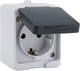 Розетка Zenitech L01021 (черно-серый) -