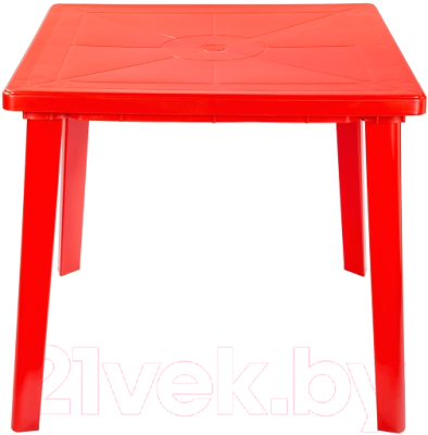 Стол пластиковый Стандарт Пластик Групп Квадратный 80х80 (красный)