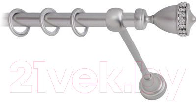 Карниз для штор Lm Decor Кубок 110 1р гладкий (сатин, 3.2м)