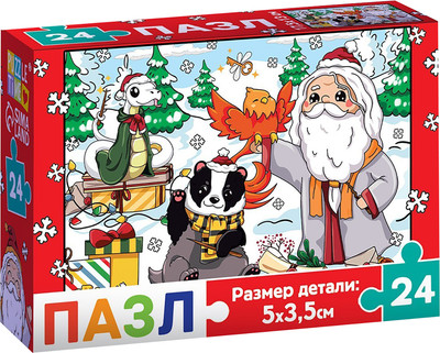 Пазл Puzzle Time Новогоднее путешествие / 10631286 (24эл) - 