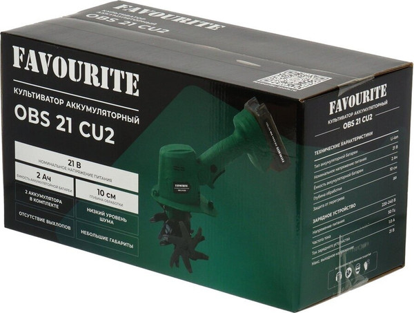 Миникультиватор аккумуляторный Favourite OBS 21 CU2