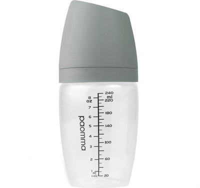 Бутылочка для кормления Paomma С соской L (240мл, Light Grey) - 