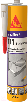 Клей-герметик Sika Sikaflex-111 Stick & Seal (290мл, черный)