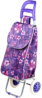 Сумка-тележка Perfecto Linea 42-307010 (фиолетовый, цветы) - 