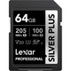 Карта памяти Lexar Professional Silver Plus SDXC 64GB UHS-I U3 (LSDSIPL064G-BNNNG) - 