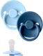 Набор пустышек Paomma Силиконовые 0-18 мес (2шт, Baby Blue/Navy) -
